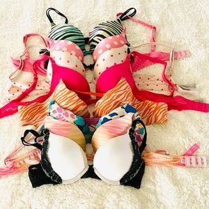 Lot of 7 VS bras 32B